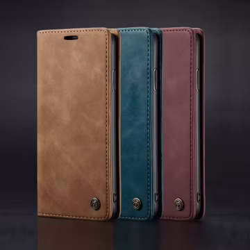 For Samsung Galaxy Phone Case Wallet Case: Retro Card Holder
