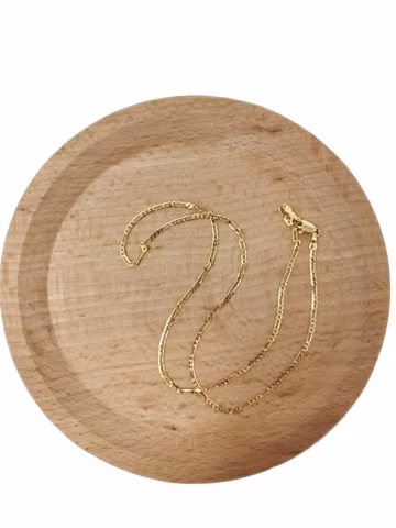 1pc 17.7'' ready to use gold figaro necklace chain, layering figaro chain dainty necklace, perfect for pendant charm necklace, 466