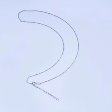 Sterling Silver S925 1.4mm Minimalist Cable Chain 16 Inch, 18 Inch, 20 Inch Necklace | WA-3088
