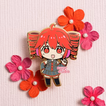 Virtual Vocalist Kasane Teto Hard Enamel Pin