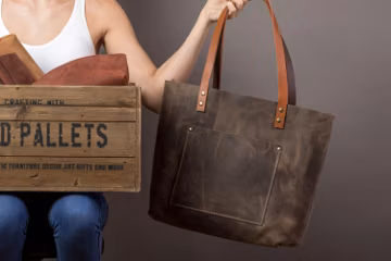 Leather Tote Bag for Women, Personalized Leather Tote, Everyday Use shoulder bag, Handmade Crossbody bag, Student laptop Bag, Gift for Her