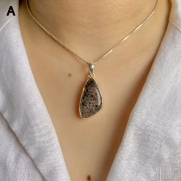 Super Seven Pendant Necklace / 925 Sterling Silver / Healing Gemstone / Gifts for her / Natural Super Seven Jewellery / Statement Pendant