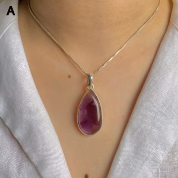 Star Amethyst Pendant / 925 Sterling Silver / Healing Gemstone / Star Amethyst / Gifts for her / Statement Star Amethyst Pendant