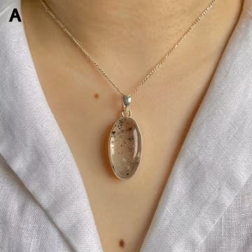 Super Seven Pendant Necklace / 925 Sterling Silver / Healing Gemstone / Gifts for her / Natural Super Seven Jewellery / Statement Pendant