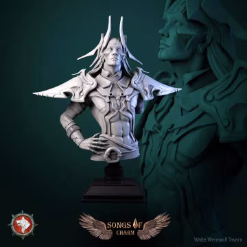 Celestian Guardian Bust Display Miniature for Dungeons and Dragons Tabletop RPG