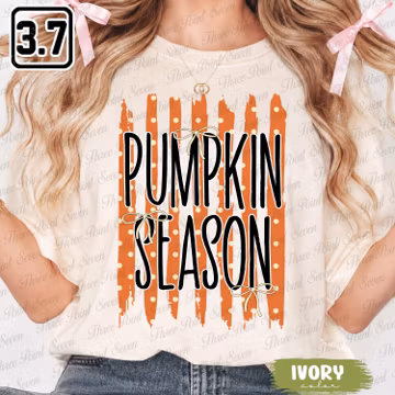 Pumpkin Season Shirt, Fall Sweatshirt, Striped Autumn Tee, Thanksgiving Gift TN2094