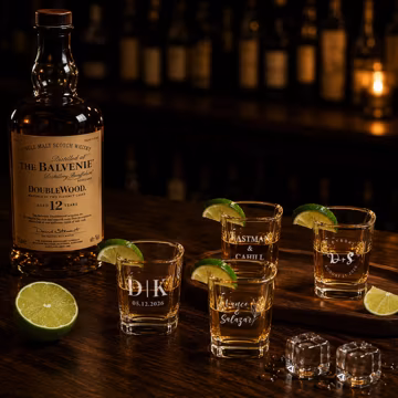 Personalized Square Shot Glasses/ Engraved Wedding Party Favor/ Custom Whiskey Glass/ Groomsman Shot Glass/ Party Gifts Ideas/ Best Man Gift