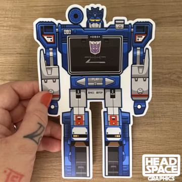 Transformers Soundwave Decepticon Vinyl Decal