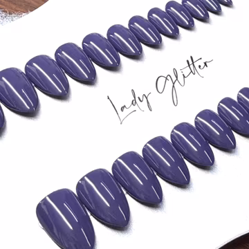 Purple Press on Nails Summer Happy Minimalistic Simple XS Stiletto (Set of 24)
