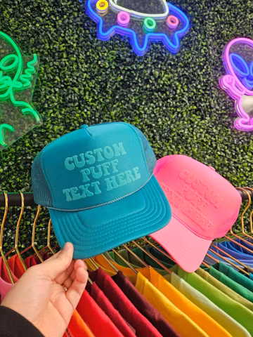 3D Puff Foam Hats for Bride and Bach Party, Custom Bachelorette Trucker Hats