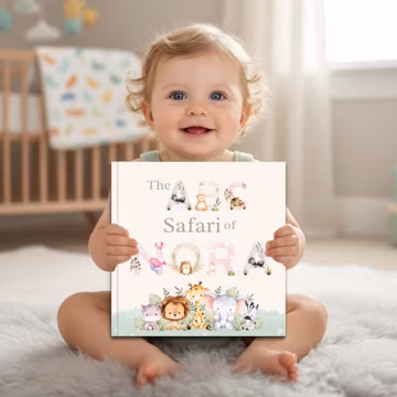 Personalized Animal ABC Book | Custom Name Children's Book | Every Letter of Name is an Animal | Safari Alphabet Keepsake | Unique Baby Gift