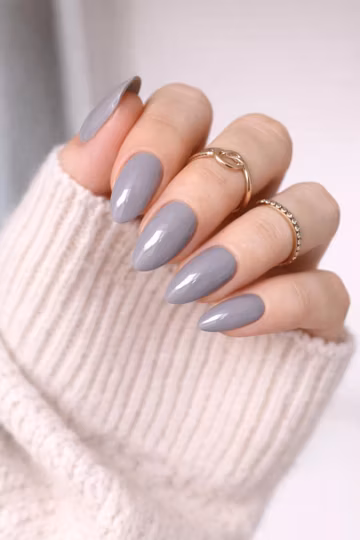 Nail Polish Wraps - Grey Solid Color