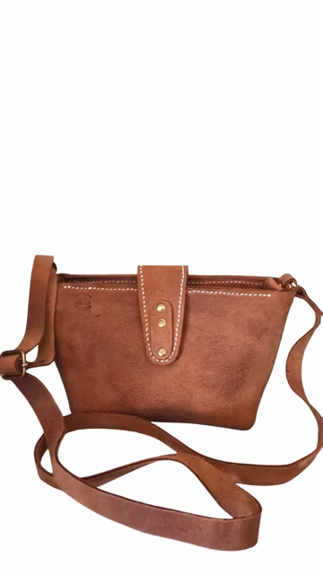 Handmade Leather Crossbody Bag | Italian Full-Grain, Everyday Tote