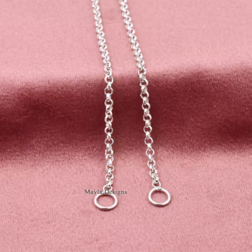 Handmade Sterling Silver Rolo Chain, Carabiner Connector Necklace
