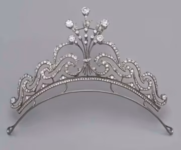 925 sterling Silver Tiara Crown