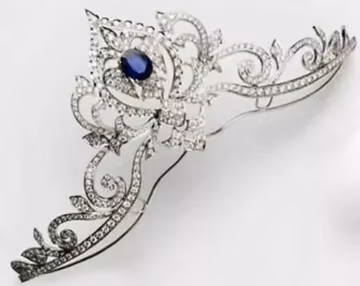 925 sterling Silver Tiara Crown