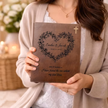 Personalized NIV Family Bible, Custom Engraved Journaling Bible, Christian Wedding Anniversary Gift, Red Letter Wide Margin Bible