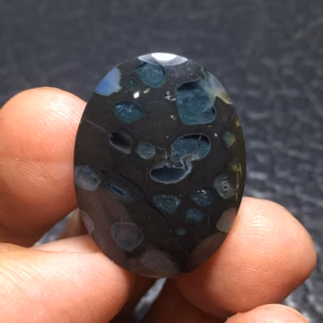 Amygdaloidal Agate Jasper Cabochon 28x21x6 mm