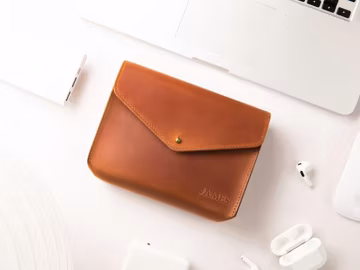 Travel Electronics Bag, Leather Charger Bag, Leather Charger Holder, Personalized Cable Organizer, Genuine Leather Cables Holder