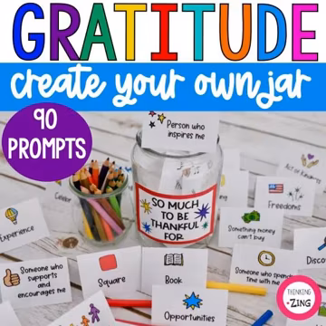 Gratitude Jar Prompts: Printable Family Activity (Digital Download)
