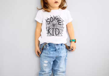 Some Kid Spider Web Halloween Shirt, Family Matching Tee