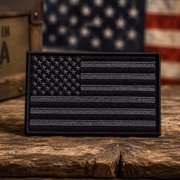 USA American Flag Patch/Iron-On Patch/Custom Sizes/Military/Embroidered Sew-On Applique for Clothing, Vest/Jacket, Hat Backpack Uniform Gear