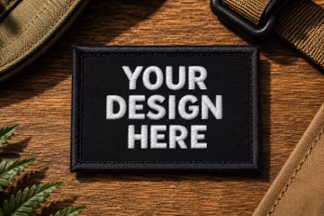 100% fully Embroidered 2X3 Inch Custom Designed Patch- LOGO Patch- Premium patch