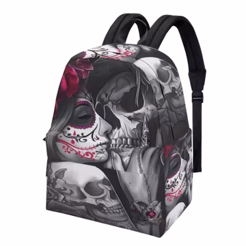 Sugar skull backpack, day of the dead backpack, candy skull backpack, sugar skull purse, sugar skull shoulder bag, mexico skull backpack