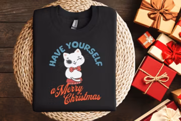 Cute Cat Merry Christmas Sweatshirt, XMAS Christmas Shirt, Cat Holiday Christmas Crewneck, Cat Lovers Sweatshirt, Pet Holiday sweatshirts