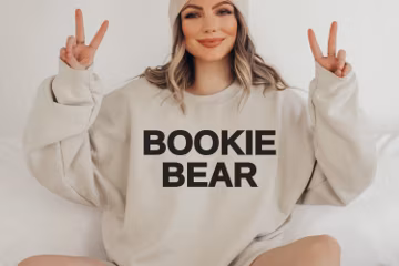 Bookie Bear Funny Sweatshirt, Bookie Shirt, Funny Meme Shirt, Funny Sweatshirt, Gift for her, Couple Gift, Gift for Girlfriend, Couple Tee