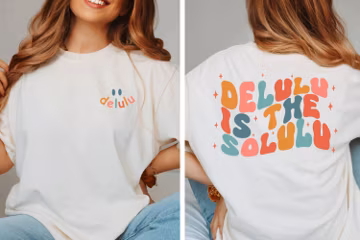 Delulu is the Solulu Funny T-Shirt, Delusional Shirt, Delulu Meme Shirt, Funny Delulu TShirt, Funny Manifesting Shirt, Groovy Retro Shirt