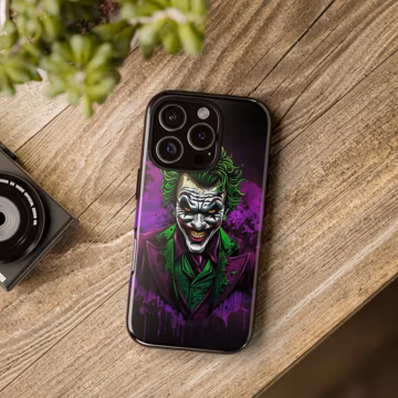 Joker Villain Phone Case – Dark Comic Style iPhone and Samsung Cover