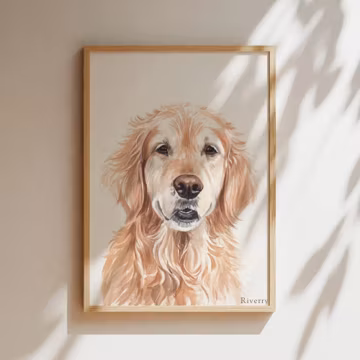 Custom Watercolor Pet Portrait, Dog Portraits From Photos, Pet Painting, Personalized Gift ,Pet Memorial Art
