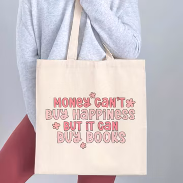 Buy Books Canvas Tote Bag - Book Lover Library Bag