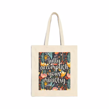 Fully Accomplish Your Ministry Canvas Tote Bag, JW Gift for Pioneers, JW Convention Gift