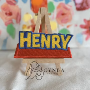 Red Blue Yellow Custom Name Patch| Inspired Letter Patch| Customized Patch| birthday gifts| movie buff gifts
