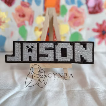 Custom Craft Name Patch| Inspired gaming Letter Patch| Customized Patch| gamer gifts| Mine gaming gifts