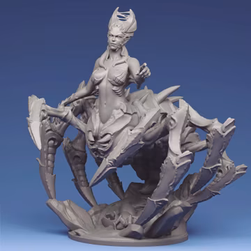 Spider Queen Miniature | Tabletop RPG Miniature | Creature Armory | Roleplaying 3D Printed Fantasy Mini