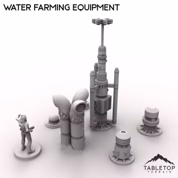 Water Farming Equipment - Tabletop Terrain Outer Rim Compatible with Star Wars Legion Shatterpoint