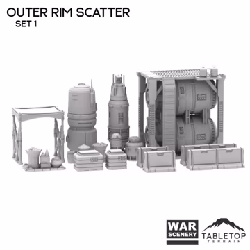 Outer Rim Scatter - Star Wars Legion Terrain Outer Rim War Scenery Koboh Lothal Tabletop Terrain Wargame Miniature Scenery