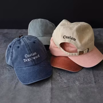 Personalised Embroidered Unisex Cap With Your Text - Best Man Gift - Custom Stag or Hen do - Monogram Caps Gift For Her, Business Party Gift