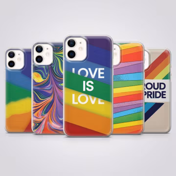 LGBT Pride Phone Case Rainbow Stripe Cover fit for iPhone 17 Pro Max, 16e, 15 Plus, 14, 13, XS & Samsung S25, S24, A56, Pixel 10, 9, 8A