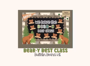 Back to School Bulletin Board, Classroom Decor, Bulletin Board, Back to School, Welcome Bulletin Board, Trendy Classroom Decor Water Bear