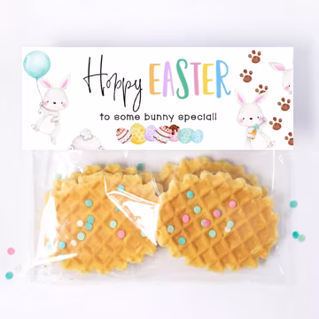 Easter Treat Bag Toppers, Printable Hoppy Easter To Some Bunny Special Bag Topper, School Classroom Easter Gift Tag, Digital Download PDF
