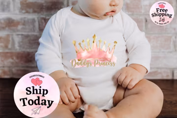 Daddy's Princess Shirt, Baby Cute Shirt, Princess Onesie®, Pregnancy Announcement, Daddy's Girl Shirt, Baby Girl Outfit, Gift For Baby Girl