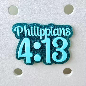 Bible Verse Bogg Bag Charm | Custom Bogg Bag Pop In | Gift for Friend | Faith Bogg Bag Bit | Personalized Bogg Bag Accessory | Scripture