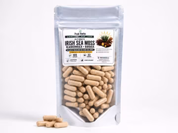 Ultimate Irish Sea Moss Blend Capsules: Burdock Root & Bladderwrack by Peak Herbs