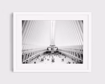 New York Photography, The Oculus, World Trade Center, New York City, NYC, Black and White, New York City Gift, City Print, City Art