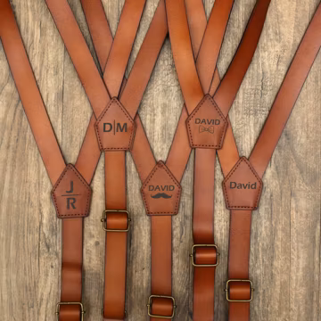 Groomsmen Gift Groomsmen Suspenders for Best Man Gift Grooms Suspenders Wedding Suspenders Genuine Leather Suspenders Wedding Suspenders