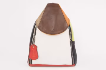 Turkish Lamb Leather Backpack: 3-Way Patchwork Bag